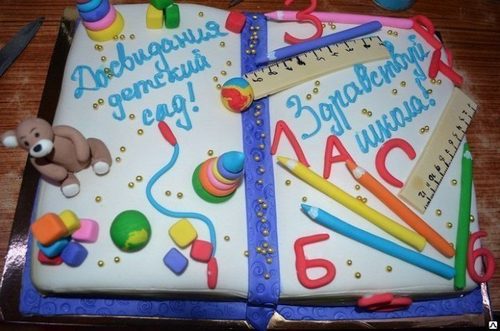 Торт на выпускной в детском саду